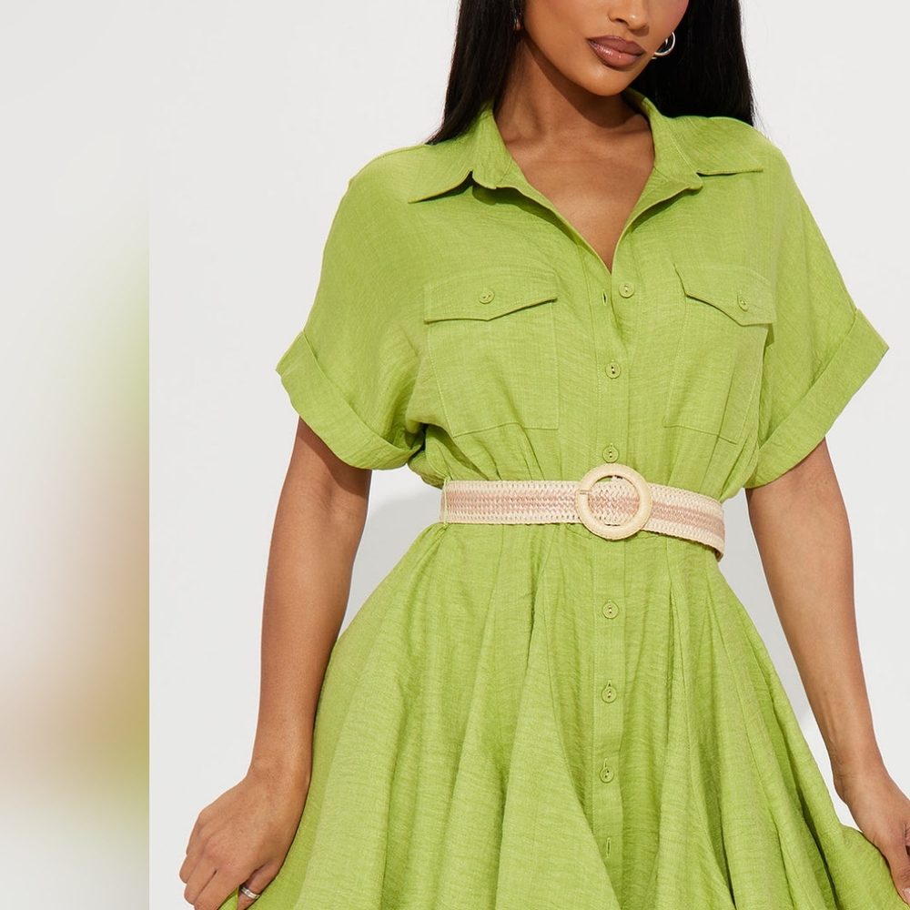 Fashion Nova Green Midi Dress
